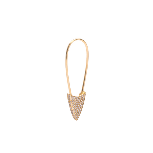 Diamond & Gold Pin Earring