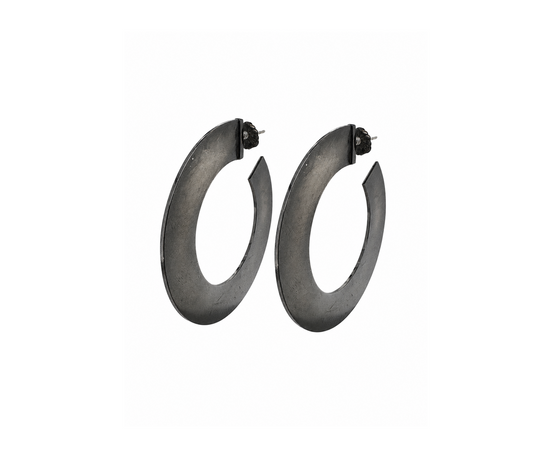 Black Rhodium Hoops