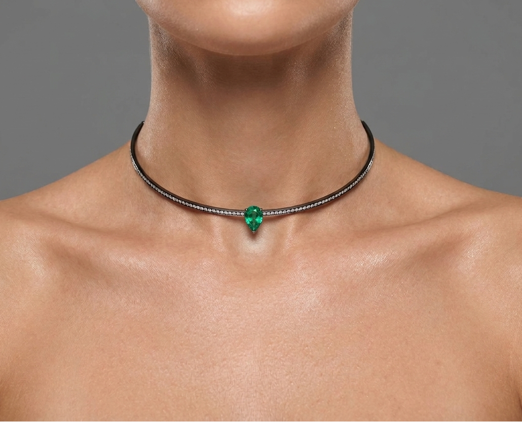 Emerald & Diamond Chocker