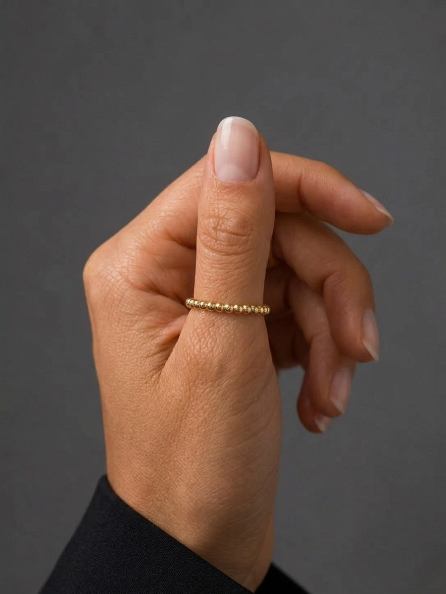 Gold Bead Ring