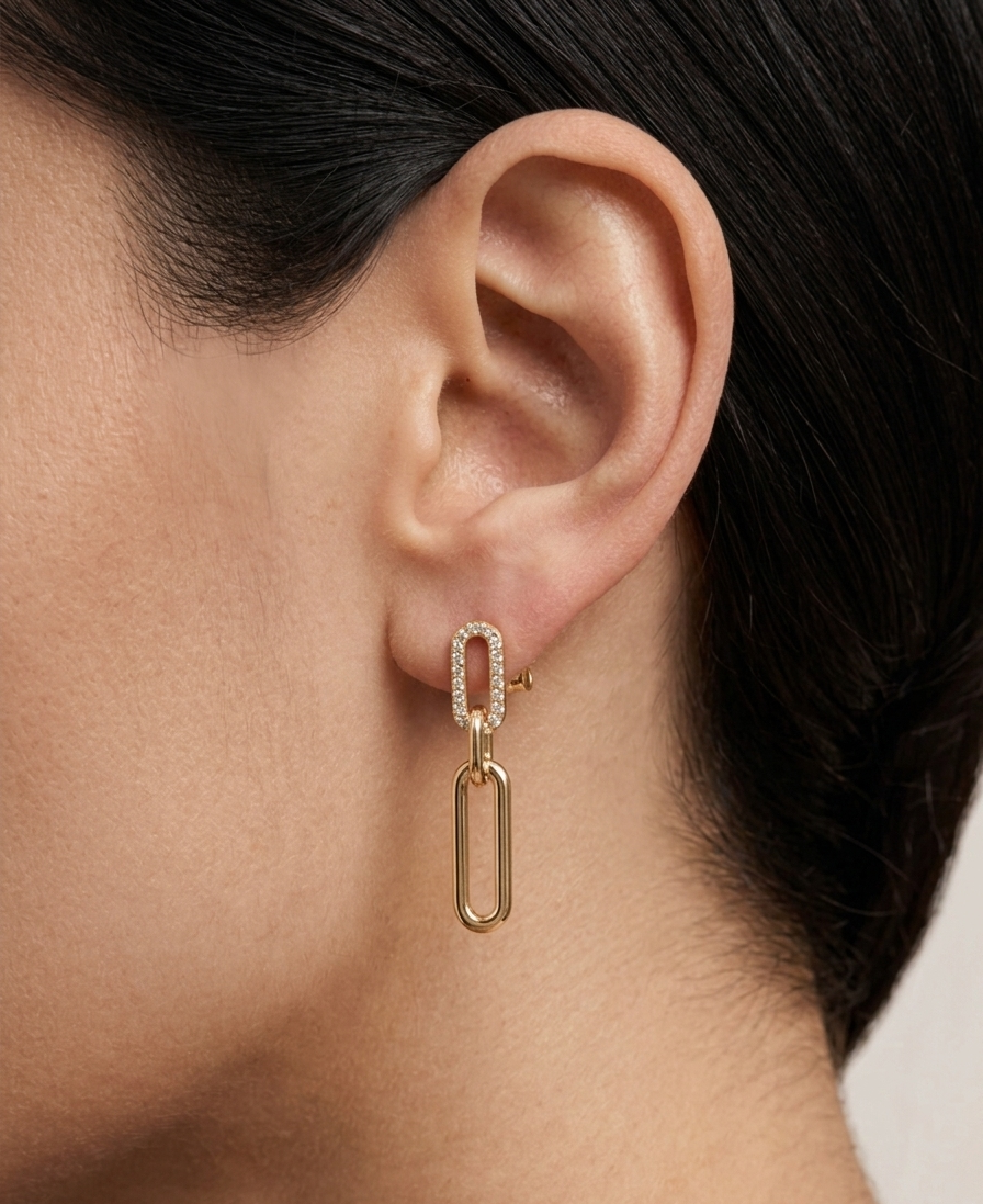 Loops Paper Clip Earrings