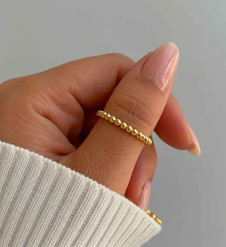 Gold Bead Ring