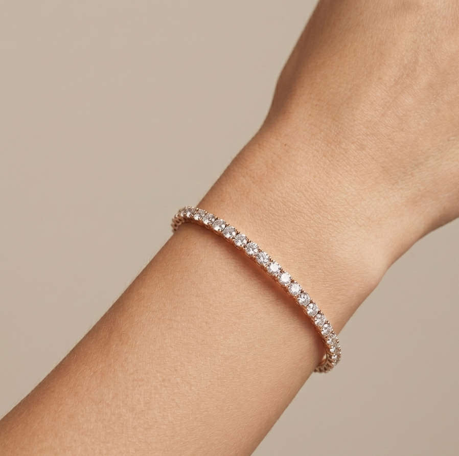 Rose Gold & Diamond Cuff Bracelet