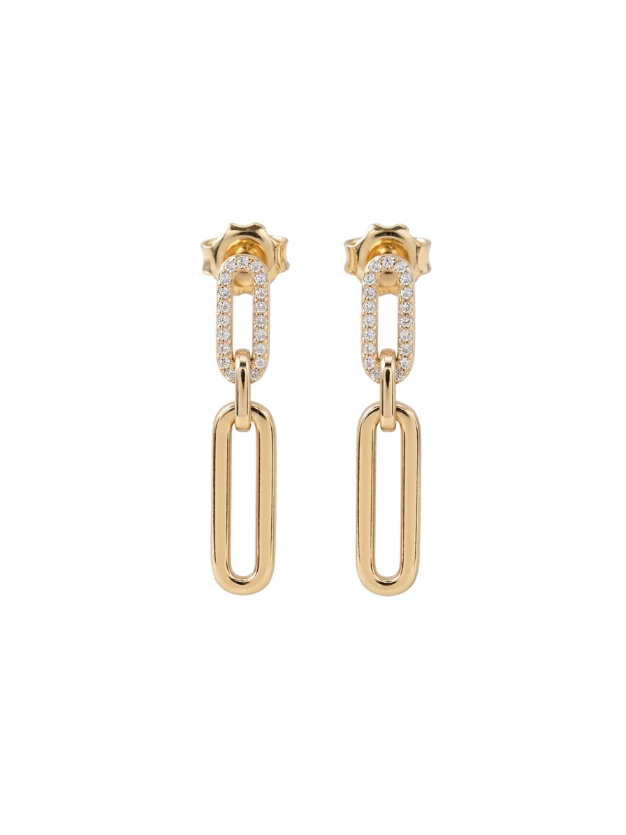 Loops Paper Clip Earrings