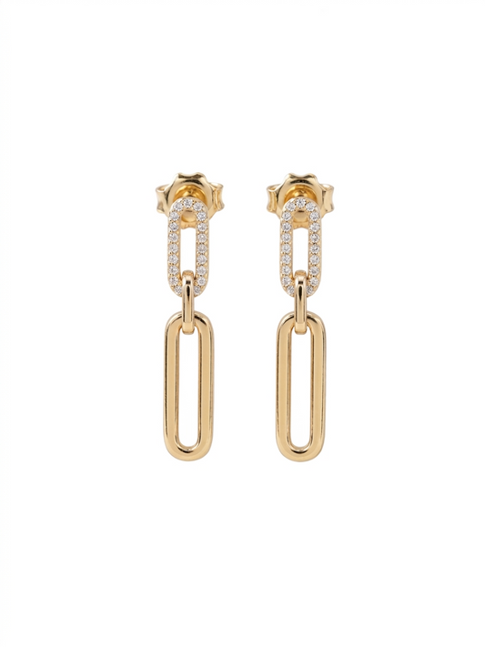Loops Paper Clip Earrings
