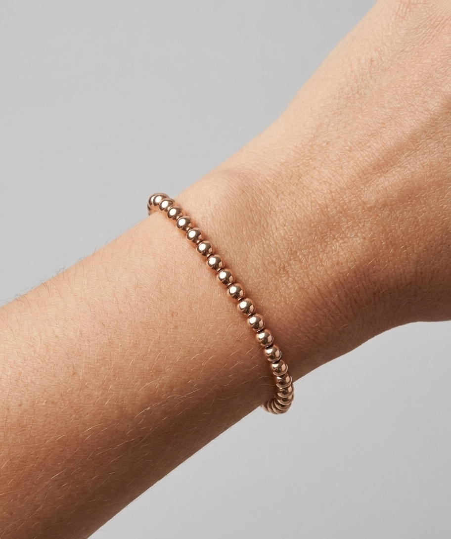 Rose Gold Bead Bracelet