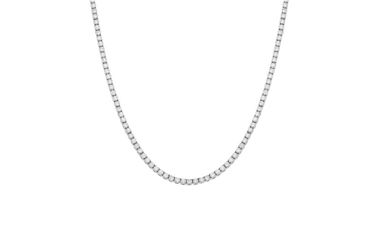 Diamond White Gold Tennis Necklace