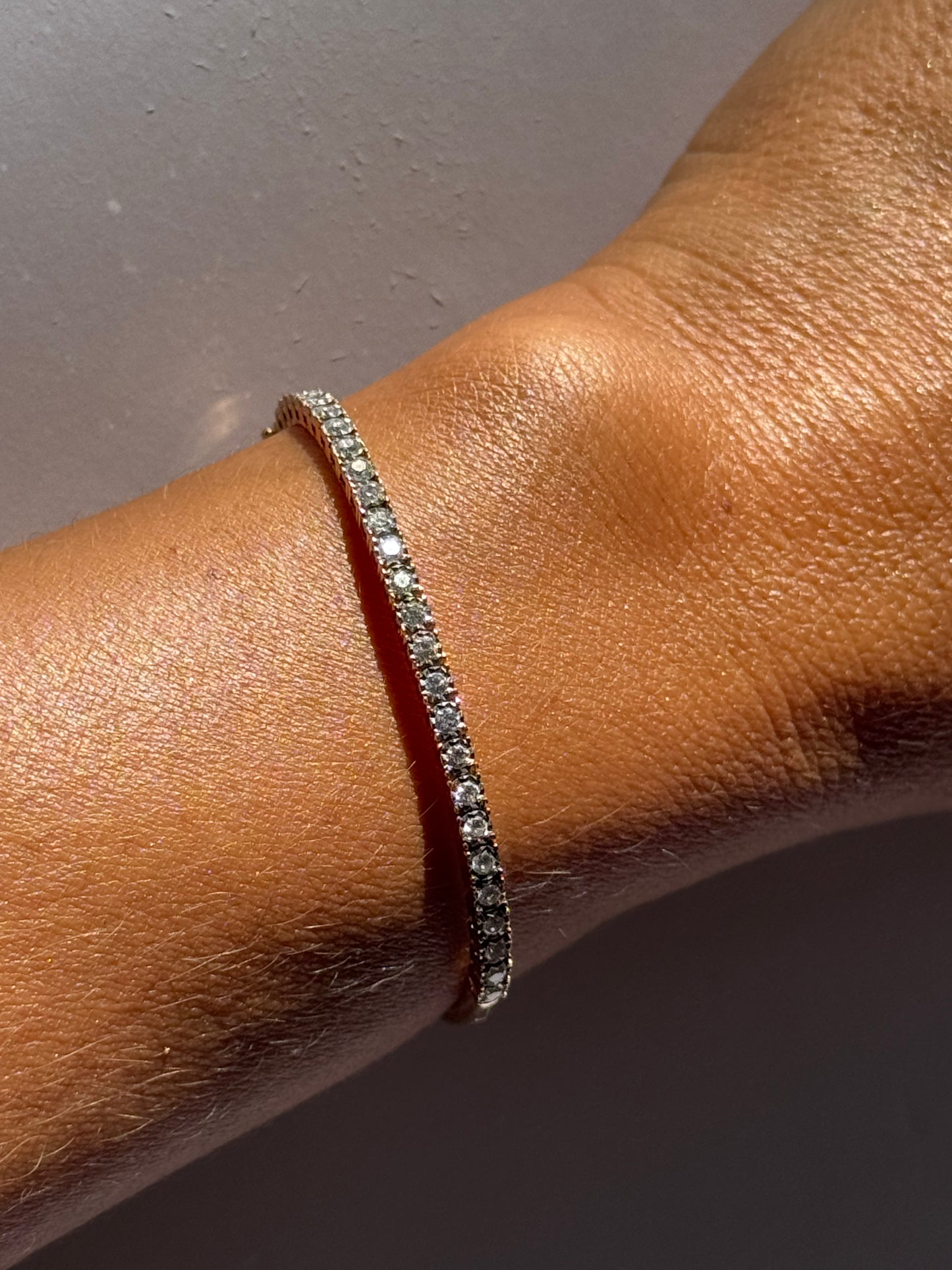 Gold & Diamond Tennis Bracelet