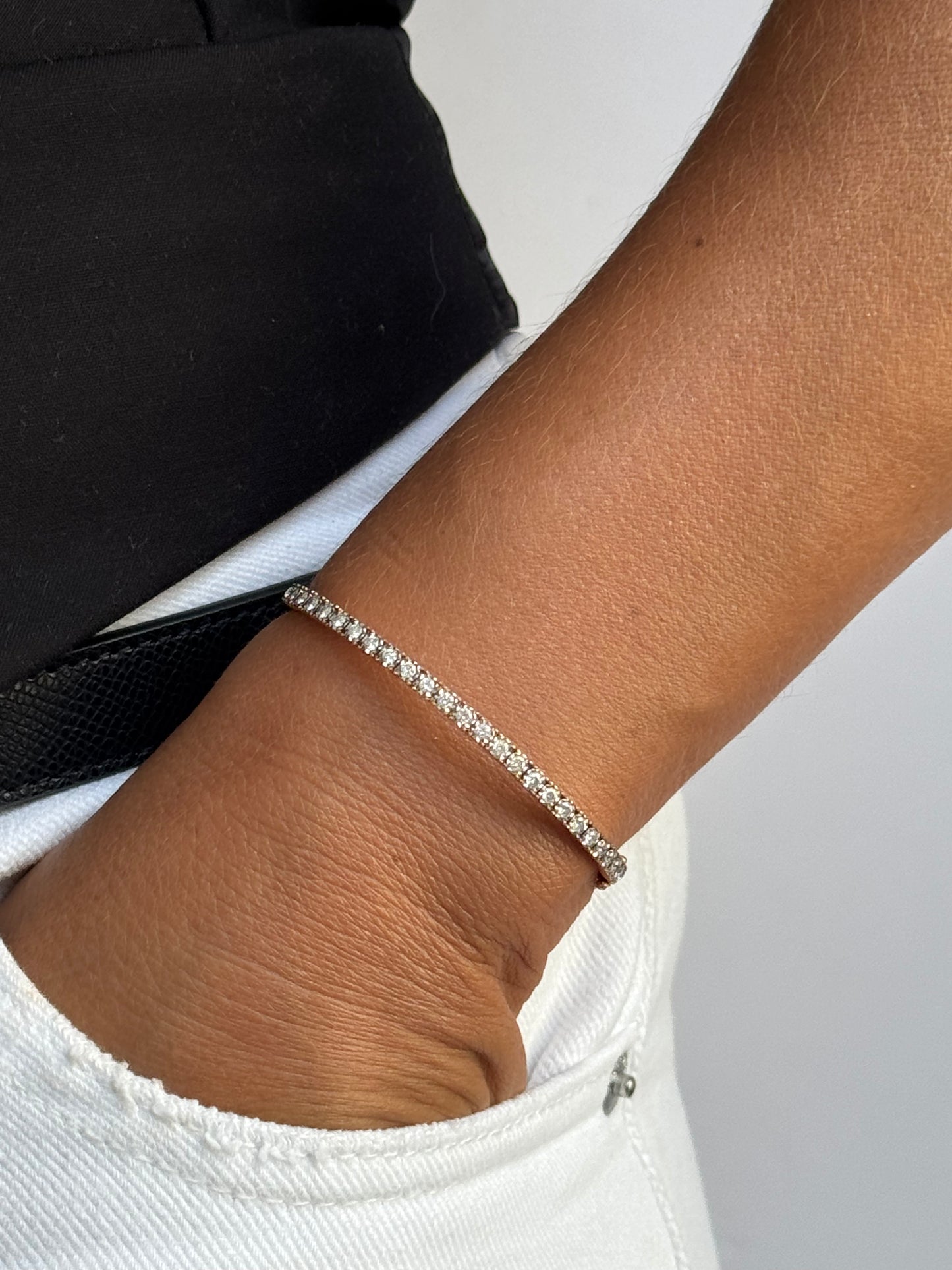Gold & Diamond Tennis Bracelet