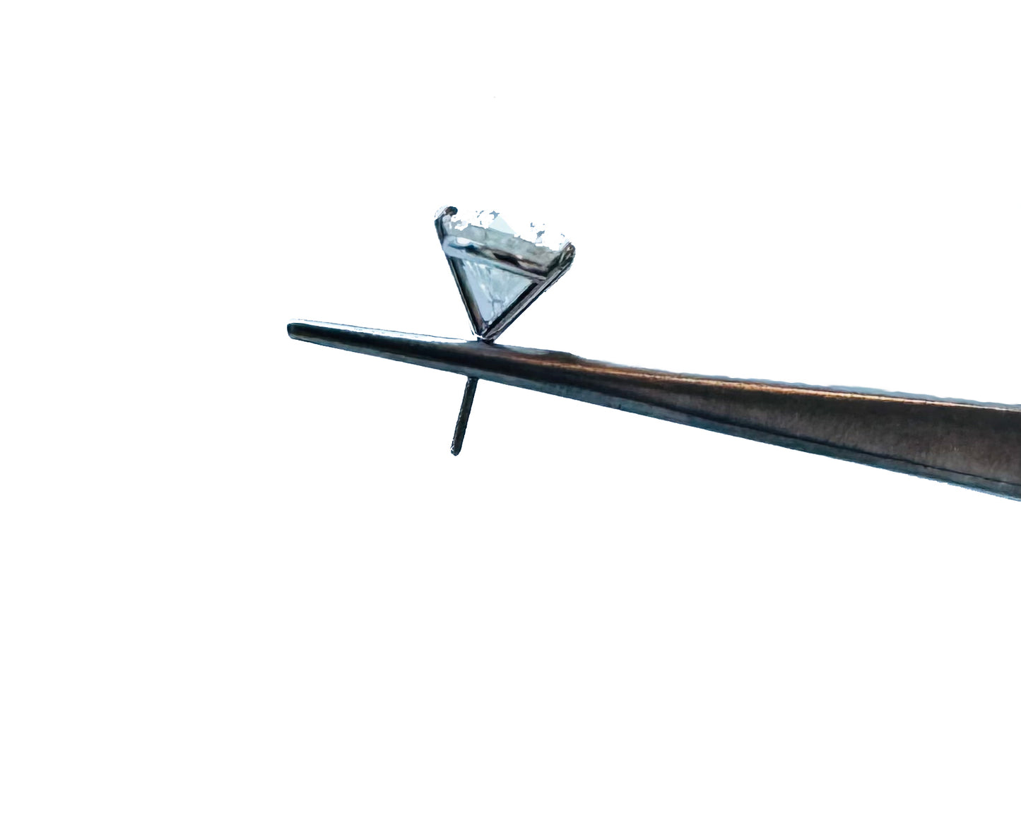 Diamond White Gold Stud Piercing Earrings