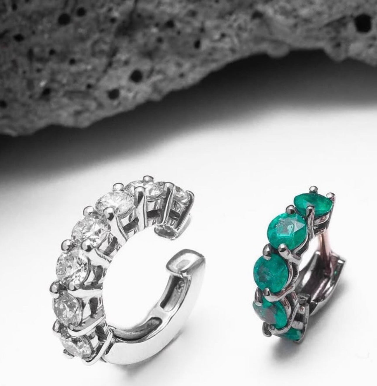 Diamond White Cuff Earring