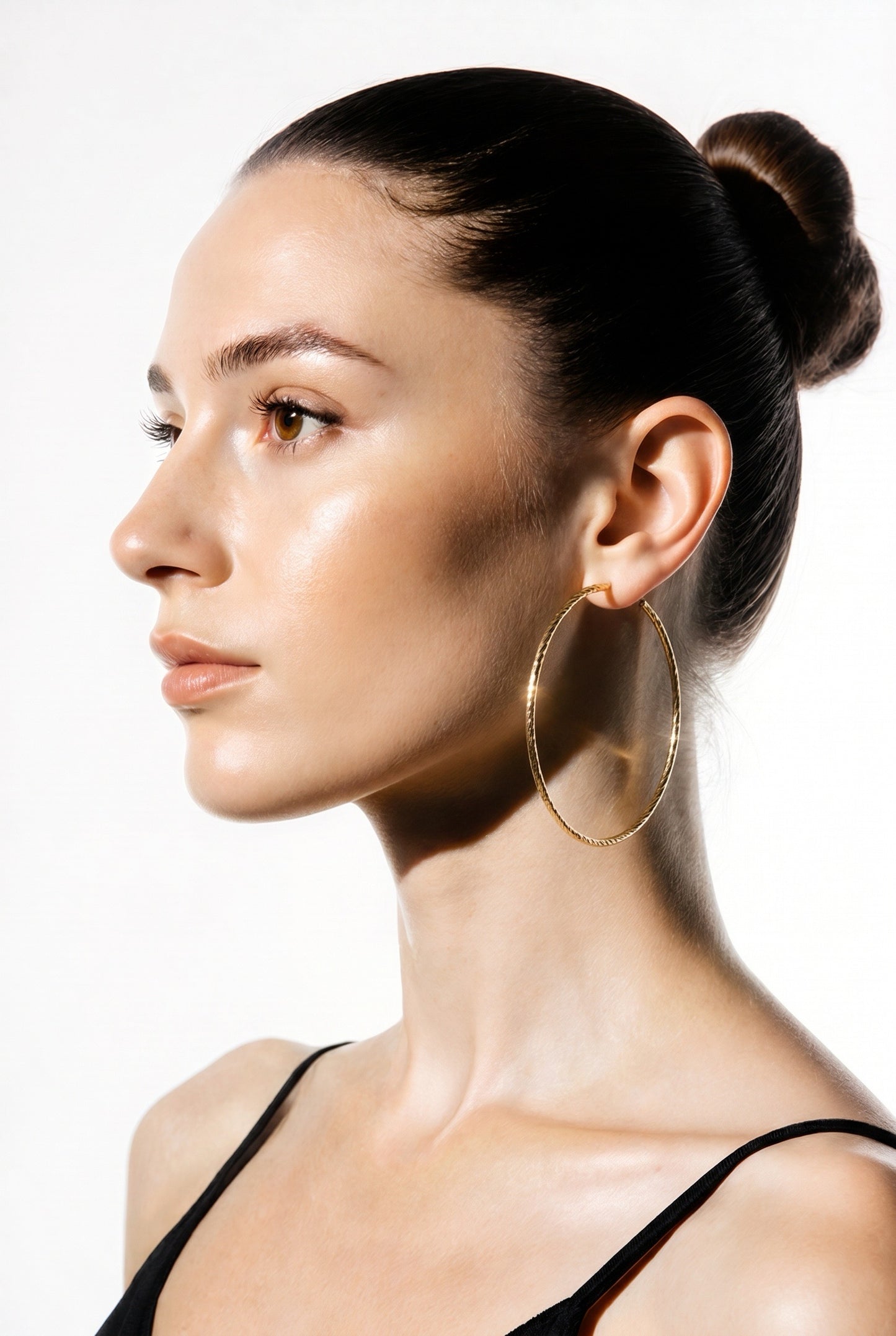 Gold Hoops Earrings JV