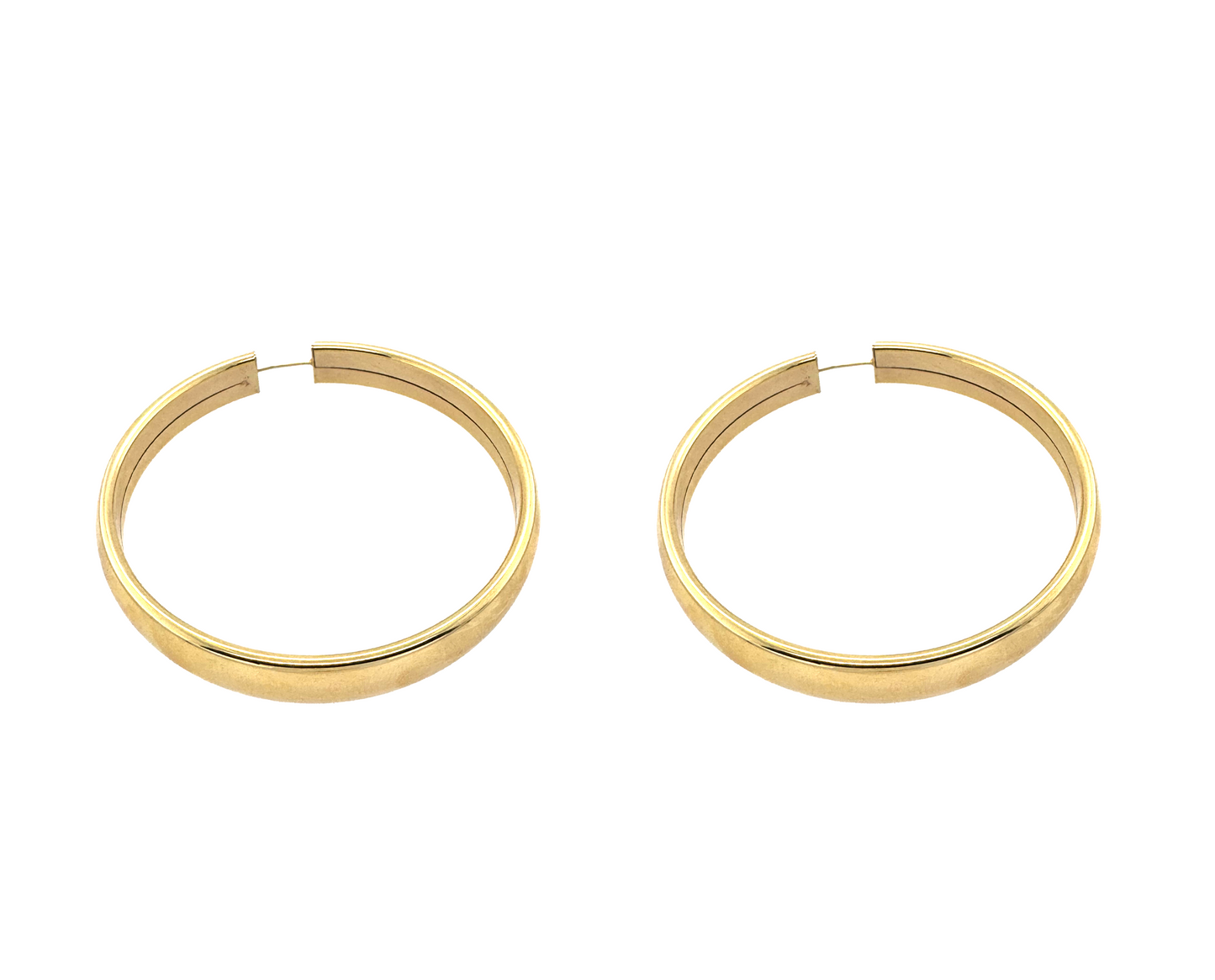 Gold Hoops Earrings