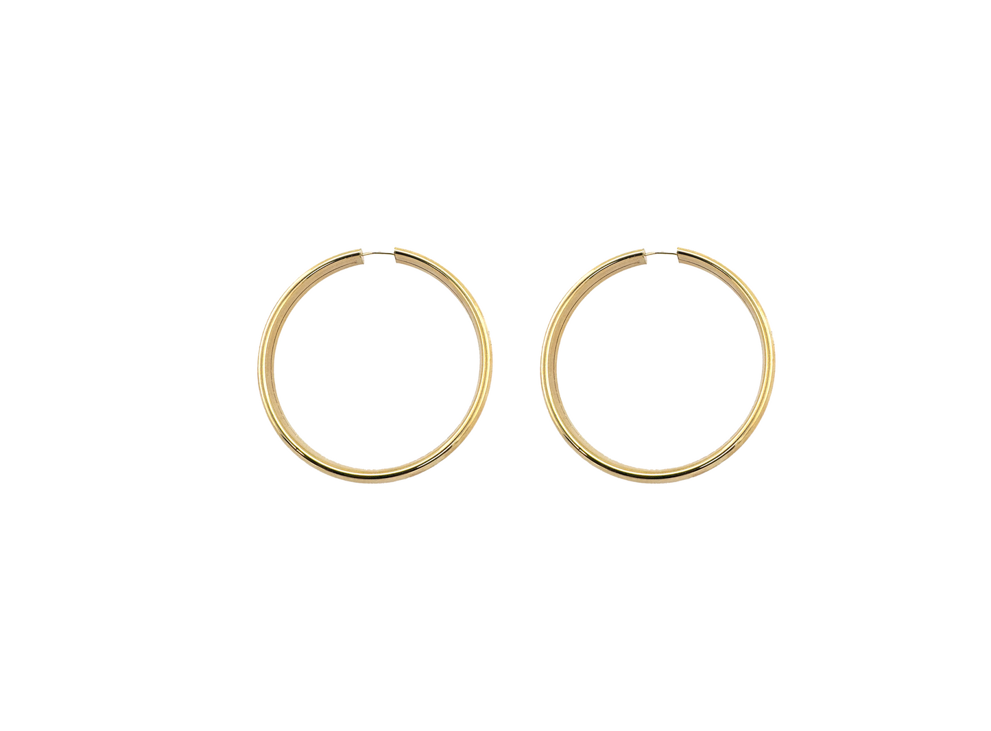 Gold Hoops Earrings