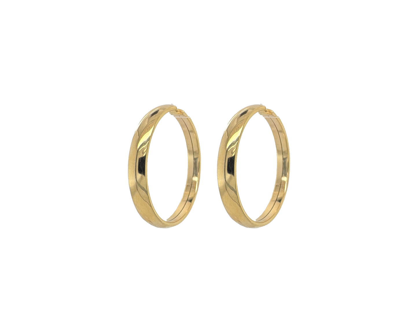 Gold Hoops Earrings