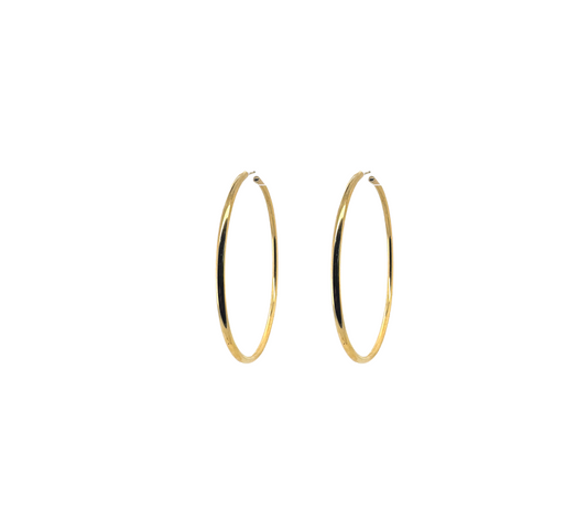 Gold Hoops Earrings JV