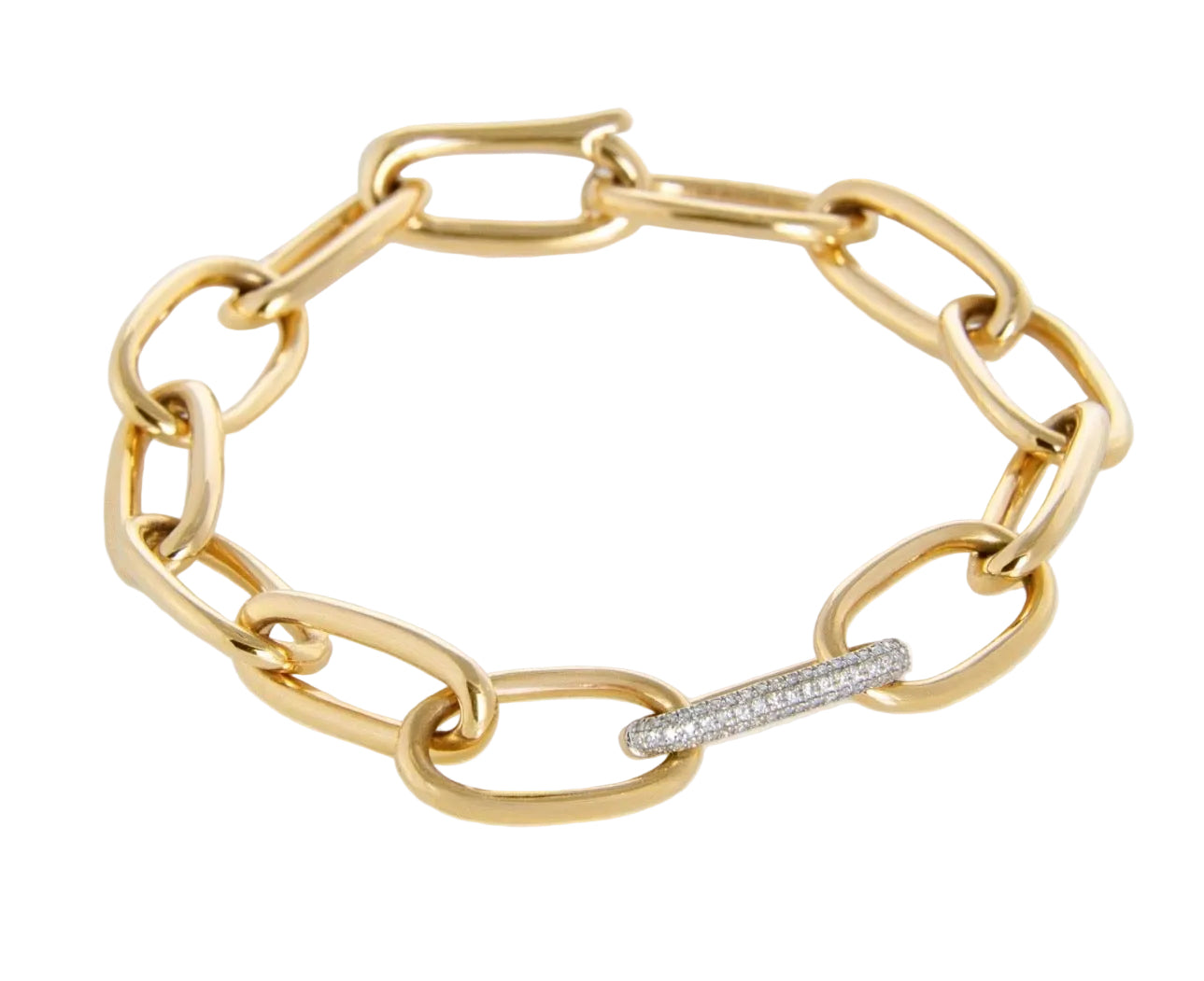 Gold & Diamond Cuban Bracelet