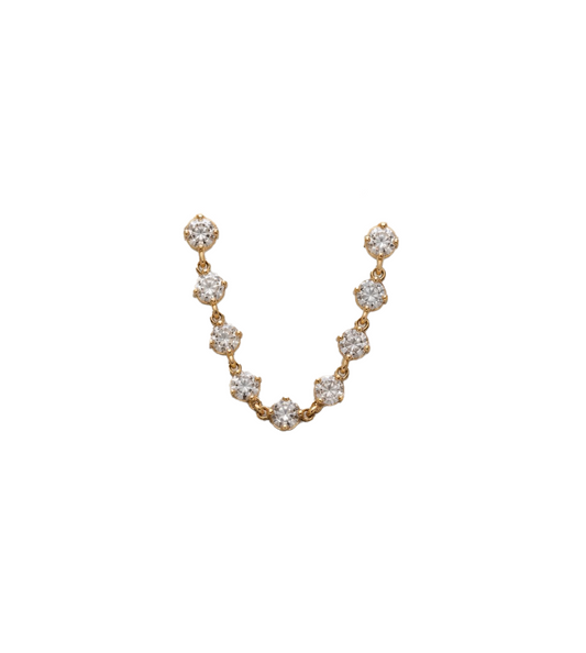 Huggie Chain Earrings
