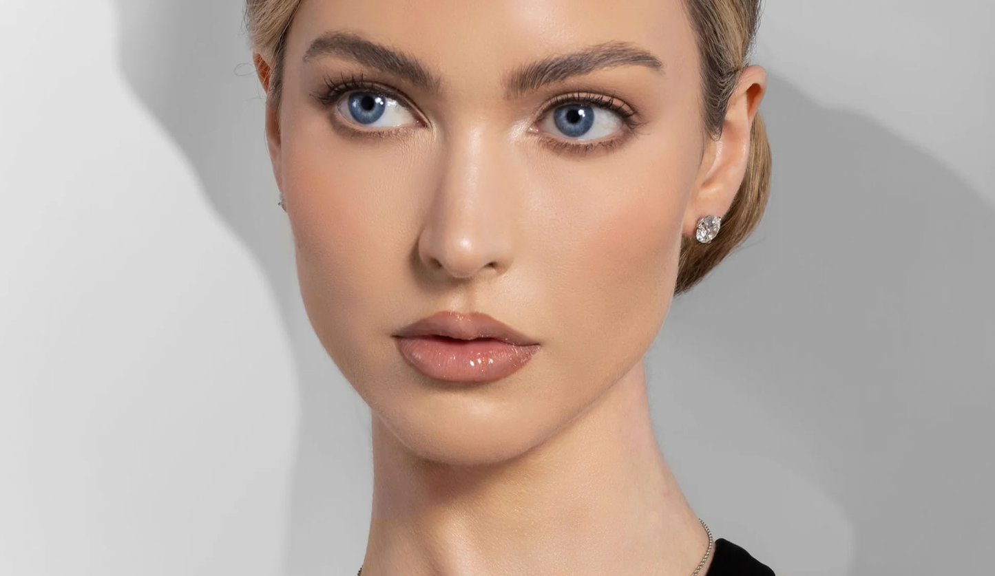 Diamond White Gold Stud Piercing Earrings