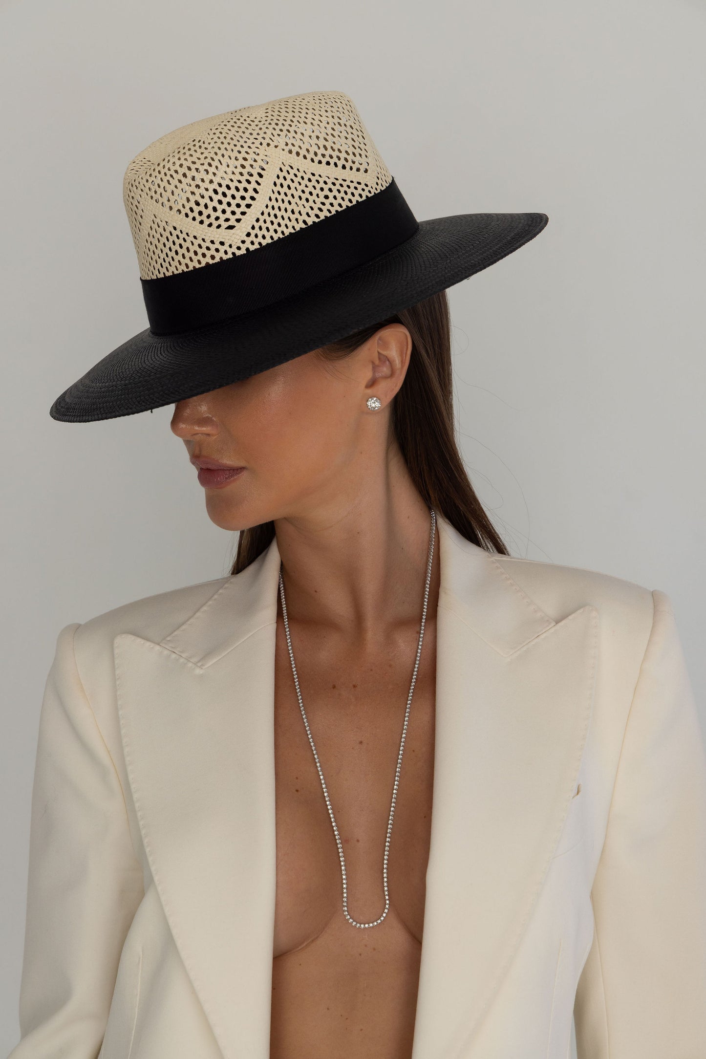 Diamond White Gold Tennis Necklace