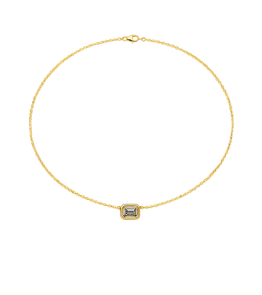 Radiant Diamond & Gold Necklace