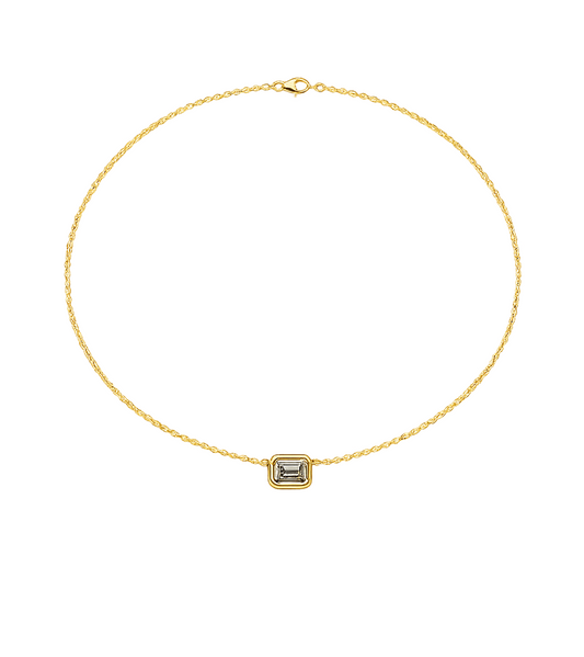 Radiant Diamond & Gold Necklace