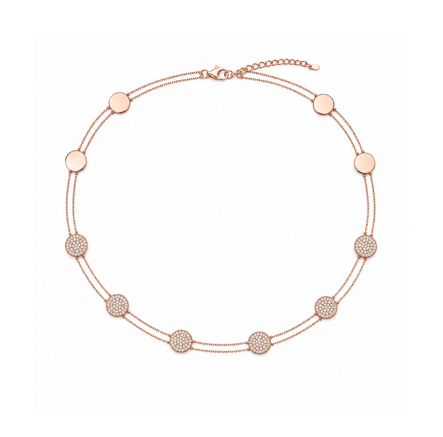 Diamond & Rose Gold Choker