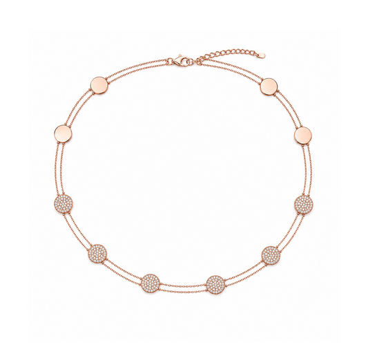 Diamond & Rose Gold Choker