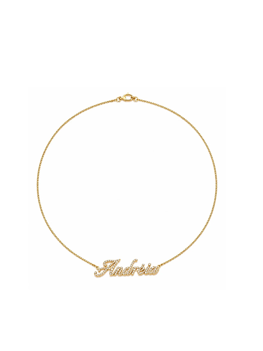 Diamond & Gold Personalized Anklet