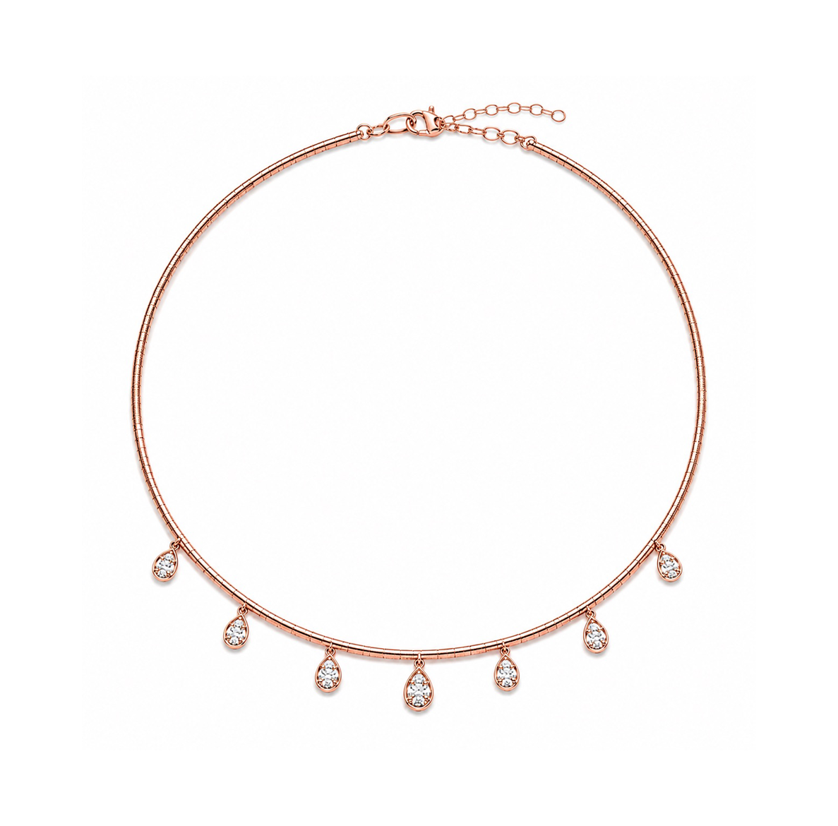 Teardrop Diamond Choker