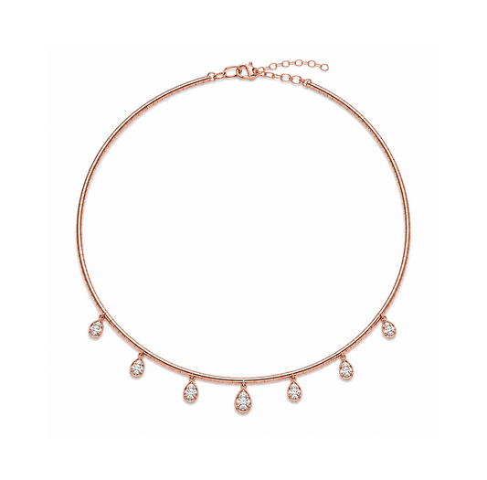 Teardrop Diamond Choker