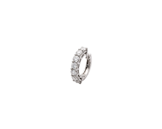 Diamond White Cuff Earring