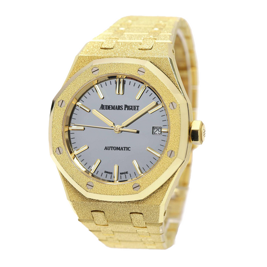 Audemars Piguet Royal Oak Carolina Bucci Frosted Gold Watch