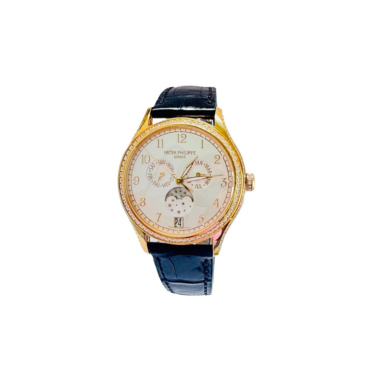 4947R-001 PATEK PHILIPPE COMPLICATIONS ANNUAL CALENDAR MOON PHASES WOMENS WATCH