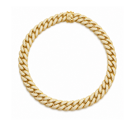 Diamond & Gold Cuban Necklace