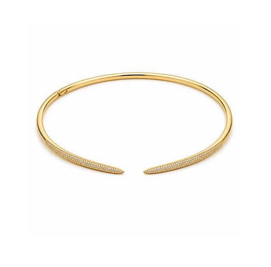 Pave Diamond Chocker Necklace