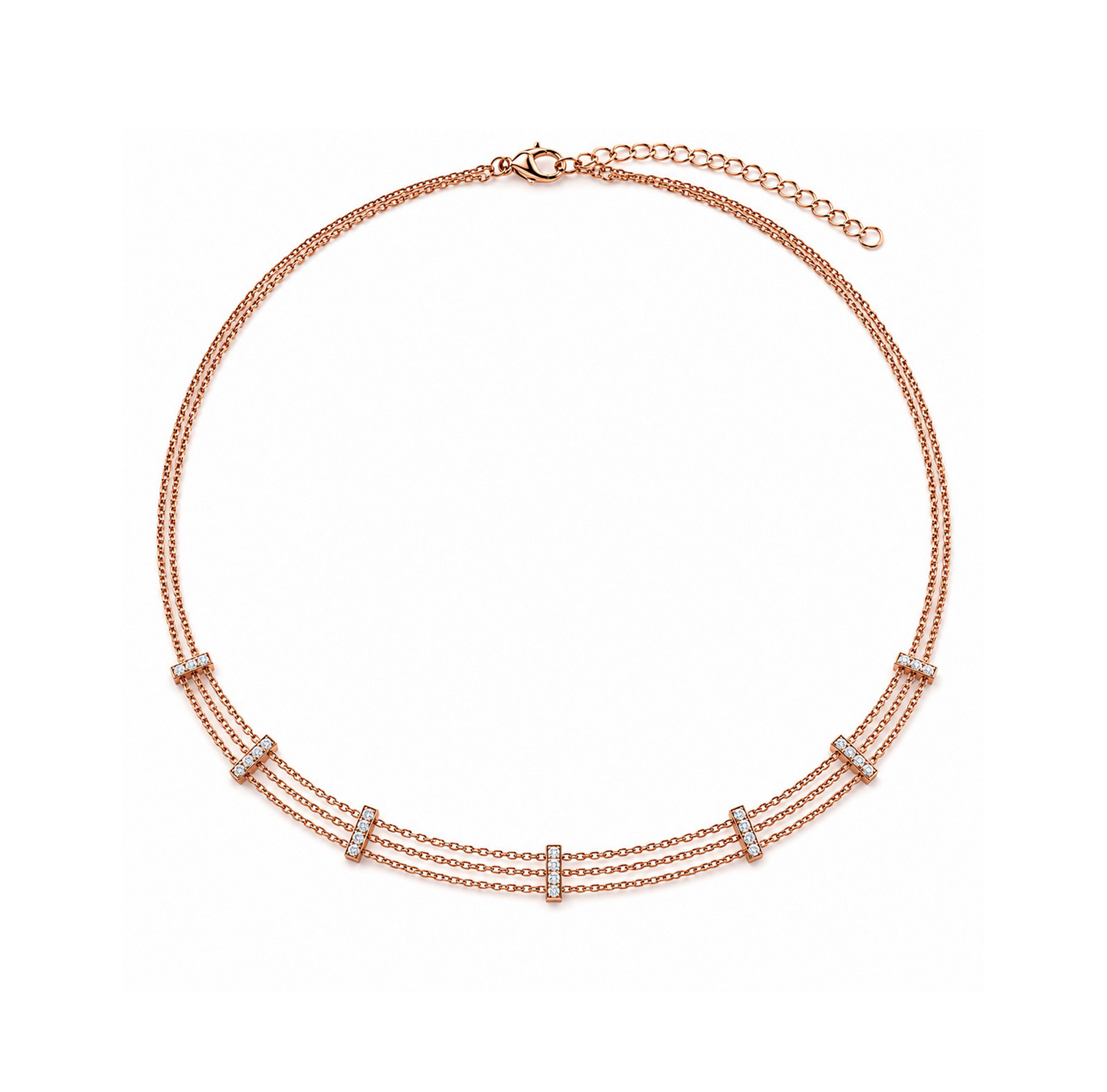Diamond & Rose Gold Choker