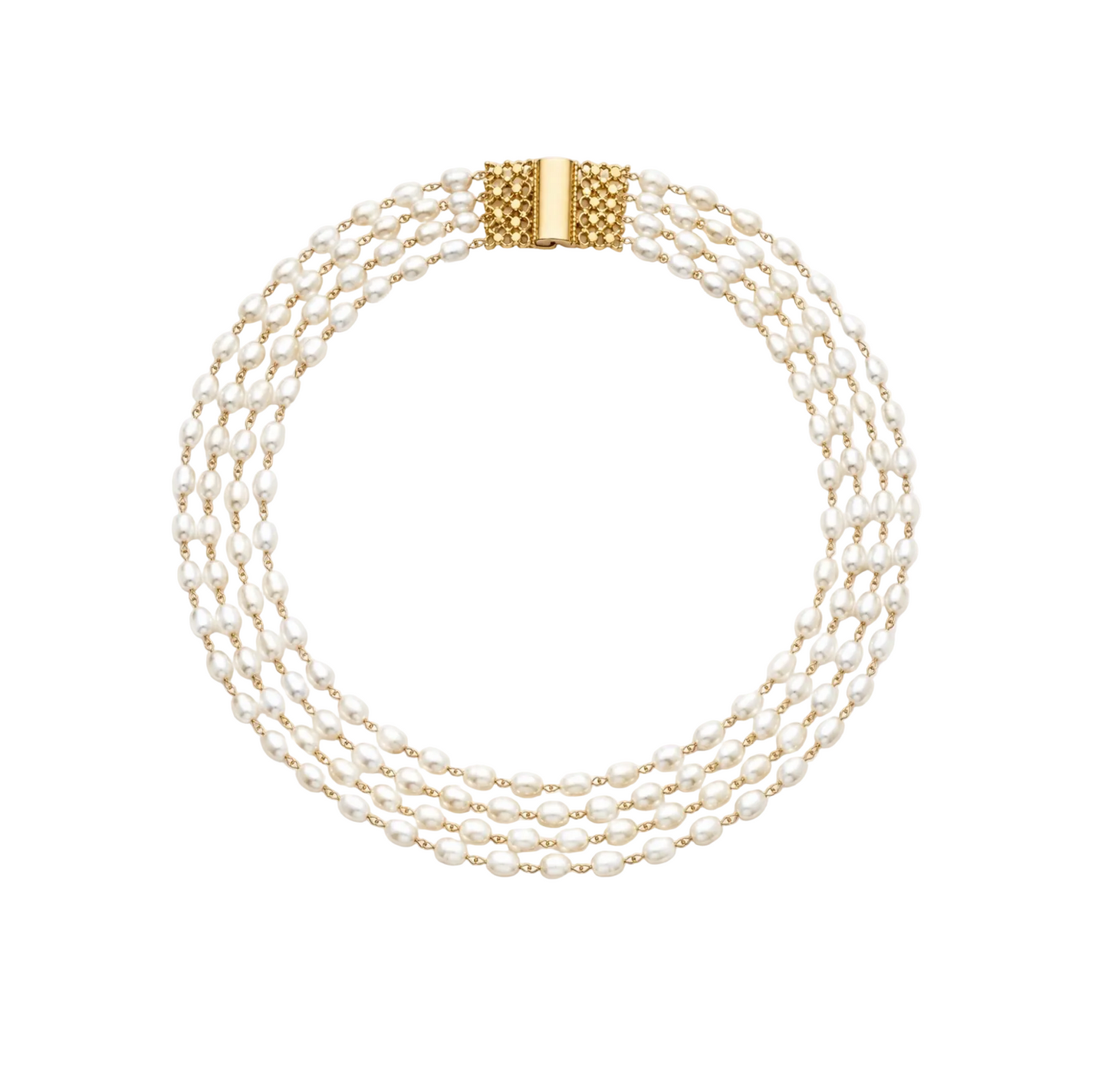Multi Strand Pearl Necklace
