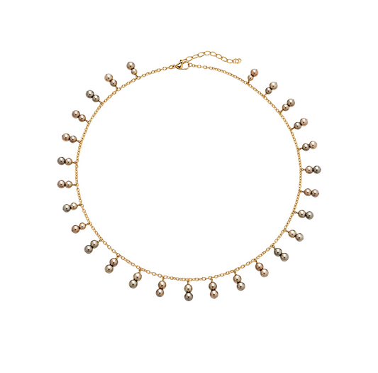 Moon Drops Pearl Necklace