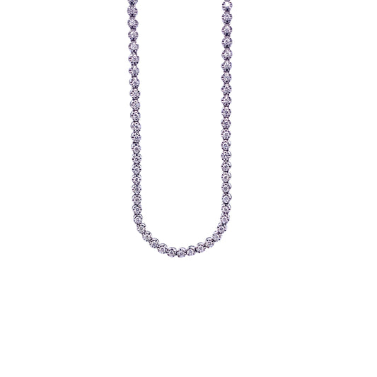 Diamond & White Gold Tennis Necklace