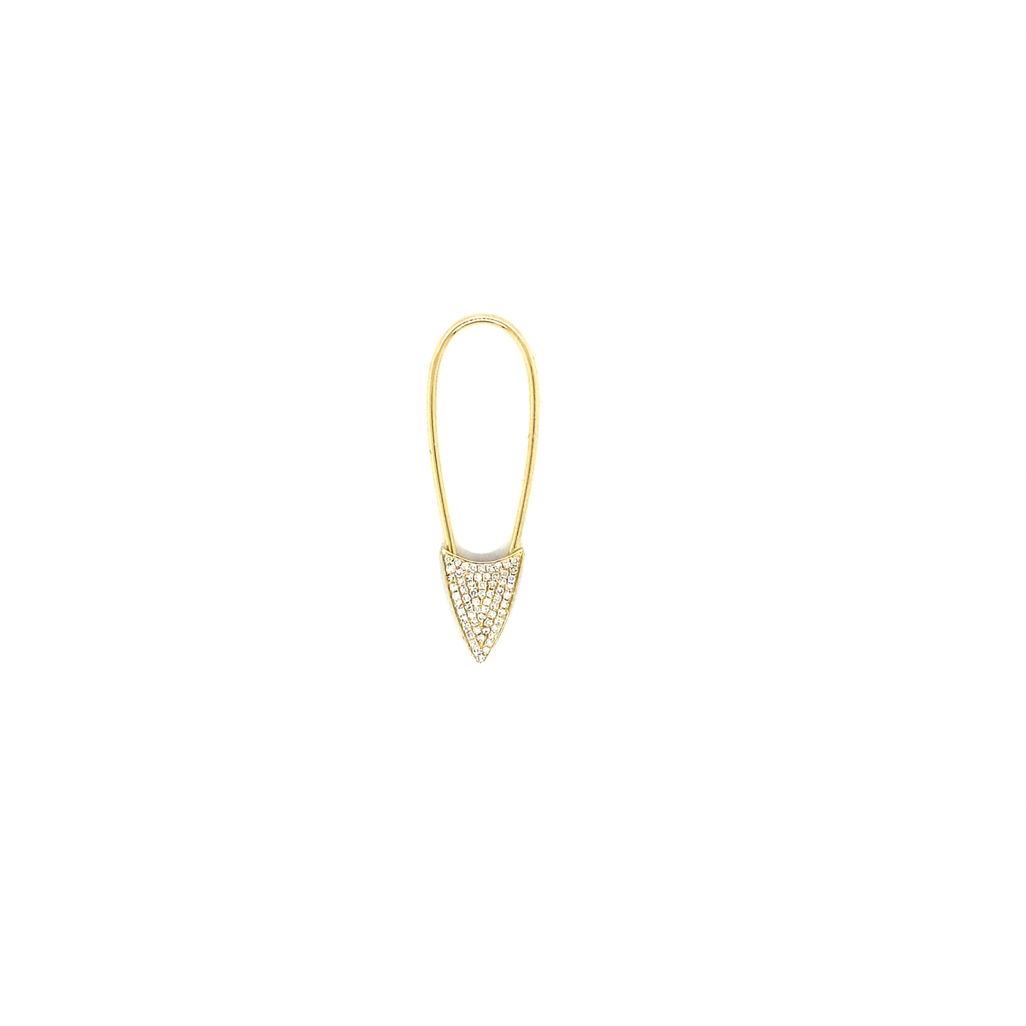 Gold & Diamond Pin Earring
