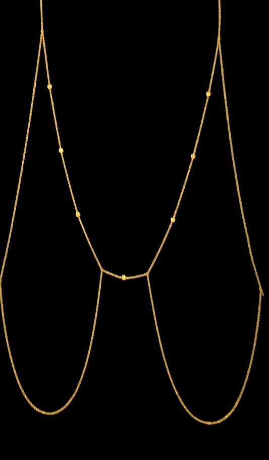 Gold & Diamond Body Chain