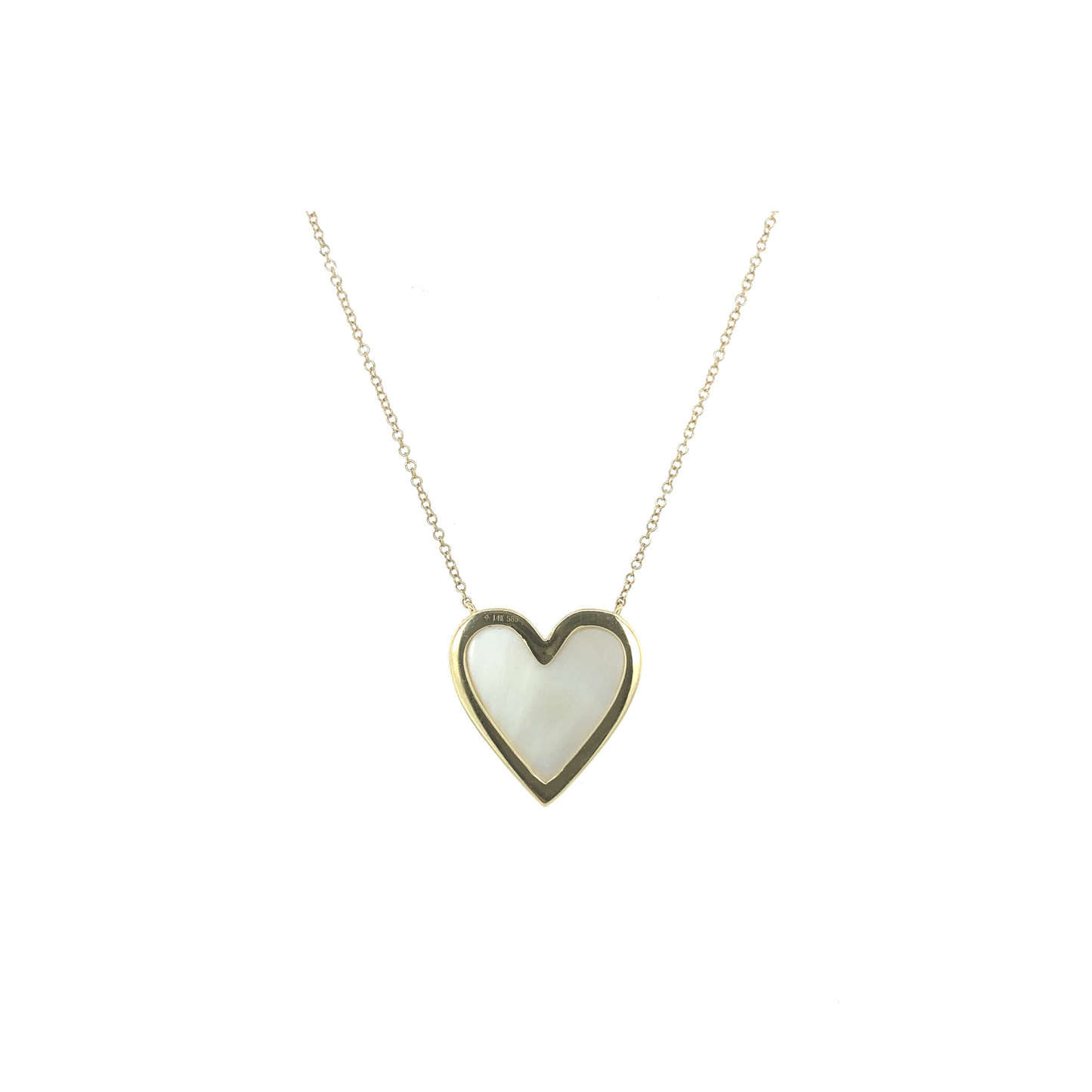 Gold & Diamond Heart Necklace