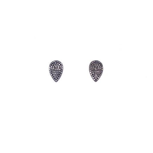 Teardrop Earrings with Diamonds