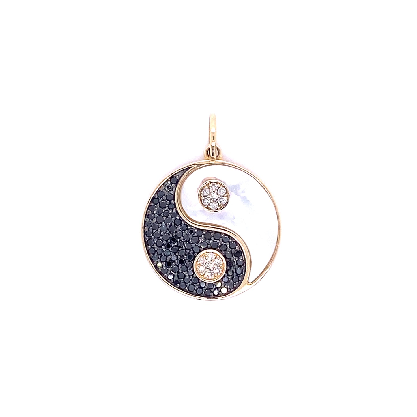 Diamond & Pearl Yin & Yang Charm