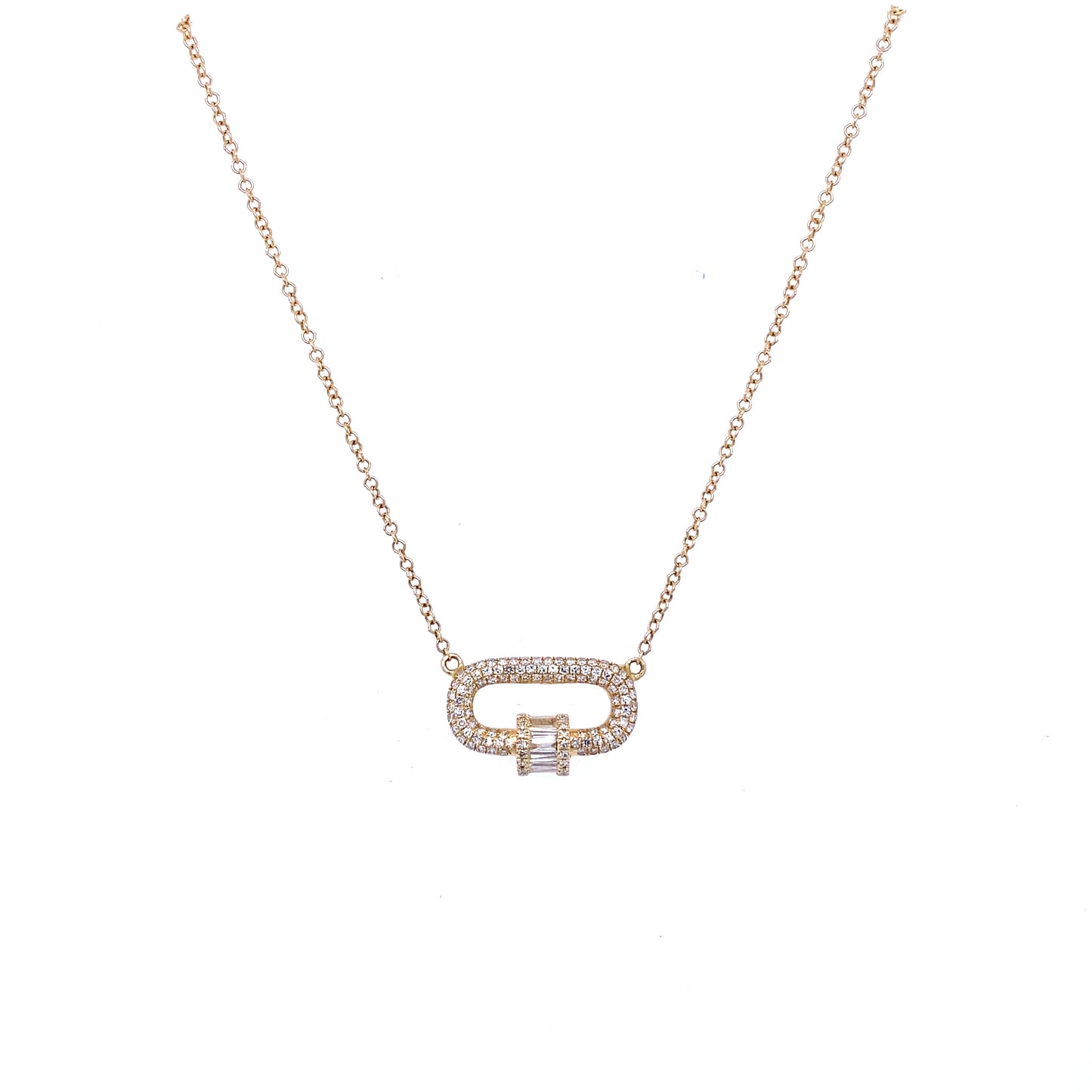 Gold & Diamond Spinner Necklace