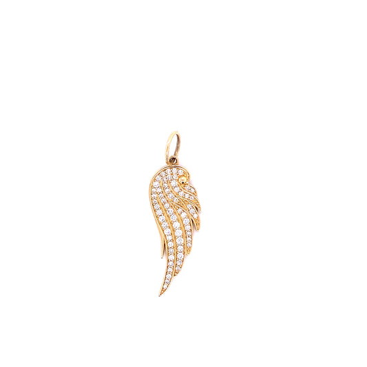 Gold & Diamond Angel Wing Pendant